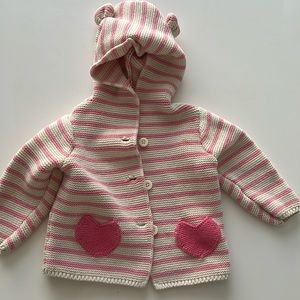 Gap Knit sweater with heart pocket